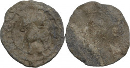 Leads from Ancient World. PB Tessera, c. 1st century AD. Obv. Pegasus standing left. Rev. Blank. PB. 5.41 g. 26.00 mm. About VF.