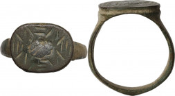 Bronze Ring. Balkanic. Inner diameter: 19 mm.