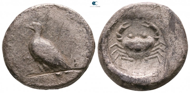 Sicily. Akragas circa 490-483 BC. 
Didrachm AR

19mm., 8,24g.

Sea eagle st...