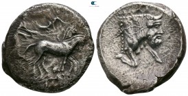 Sicily. Gela circa 450-440 BC. Tetradrachm AR