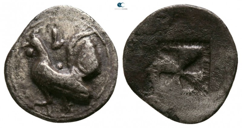 Sicily. Himera circa 530-482 BC. 
Obol AR

12mm., 0,76g.

Cock standing lef...