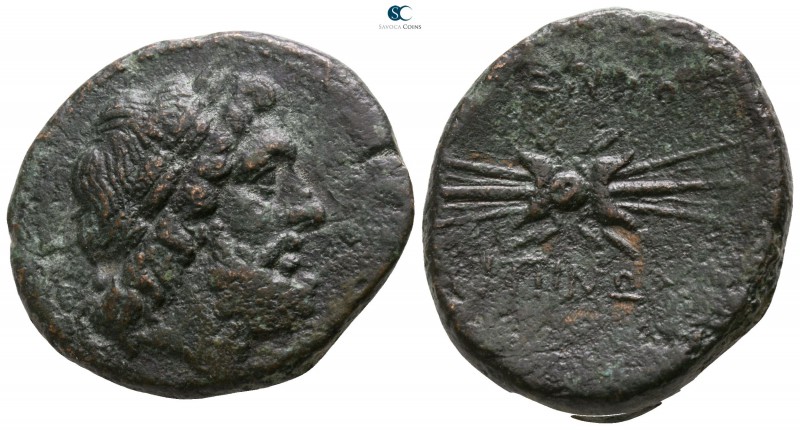Sicily. Kentoripai circa 214-210 BC. 
Tetrachalkon Æ

25mm., 12,50g.

Laure...