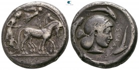 Sicily. Syracuse. Deinomenid Tyranny 485-466 BC. Struck under Gelon I, circa 480/78-475 BC. Tetradrachm AR
