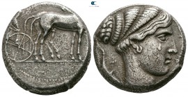 Sicily. Syracuse. Second Democracy 466-405 BC. Struck circa 430-420 BC. Tetradrachm AR