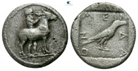 Macedon. Mende circa 460-423 BC. Tetrobol AR