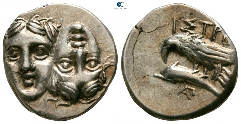 Moesia. Istrus circa 313-280 BC. 
Drachm AR

18mm., 5,09g.

Facing male hea...