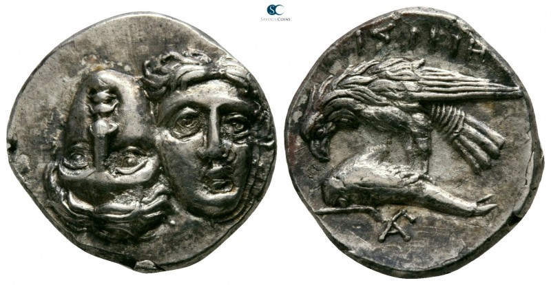Moesia. Istrus circa 313-280 BC. 
Drachm AR

17mm., 5,28g.

Facing male hea...