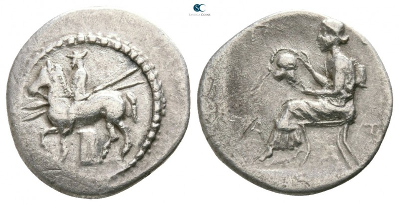 Thessaly. Perrhaebi circa 480-400 BC. 
Trihemiobol AR

13mm., 1,24g.

Horse...