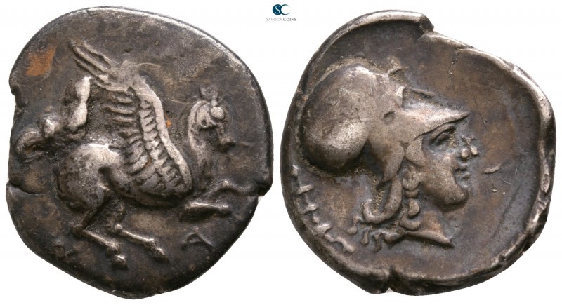 Epeiros. Ambrakia circa 360-338 BC. 
Stater AR

23mm., 8,38g.

Pegasos flyi...
