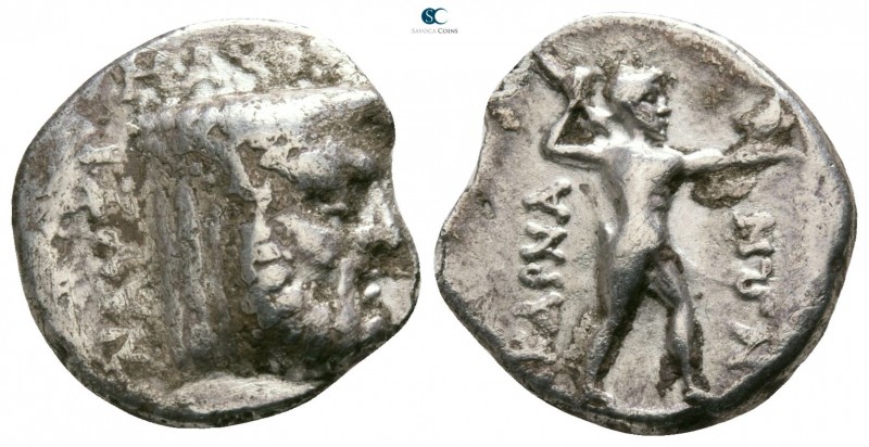 Akarnania. Federal Coinage. Leukas. ΝΑΥΣΙΜΑΧΟΣ (Naysimachos), magistrate circa 2...