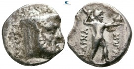Akarnania. Federal Coinage. Leukas. ΝΑΥΣΙΜΑΧΟΣ (Naysimachos), magistrate circa 200-167 BC. Drachm AR
