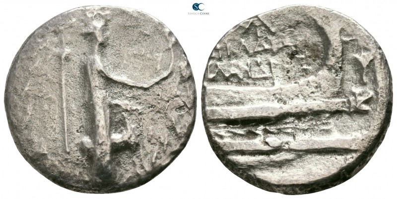Akarnania. Leukas. ΦΙΛΑΝΔΡΟΣ (Philandros), magistrate circa 167-100 BC. 
Stater...