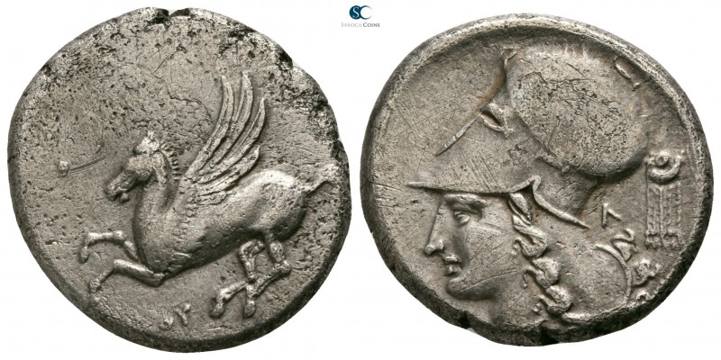 Akarnania. Thyrrheion circa 320-280 BC. 
Stater AR

20mm., 6,42g.

Pegasos ...