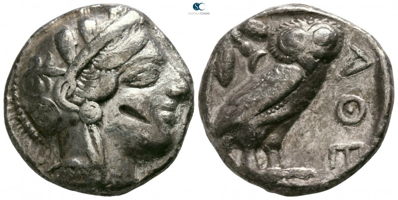 Attica. Athens circa 454-404 BC. 
Tetradrachm AR

23mm., 16,79g.

Head of A...