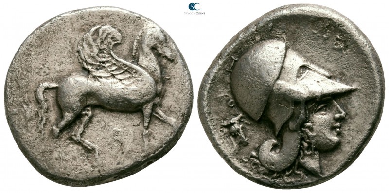 Corinthia. Corinth circa 405-345 BC. 
Stater AR

19mm., 7,85g.

Pegasos wit...