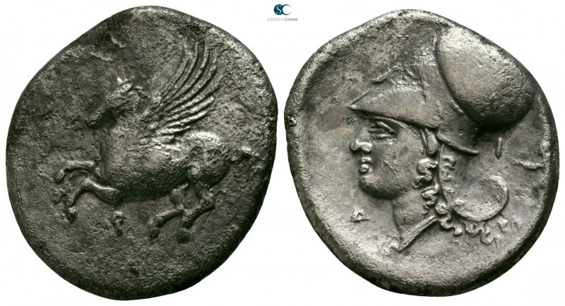 Corinthia. Corinth circa 375-300 BC. 
Stater AR

21mm., 8,06g.

Pegasos fly...