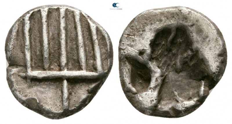 Asia Minor. Uncertain mint circa 500-400 BC. 
Diobol AR

9mm., 0,99g.

Faci...