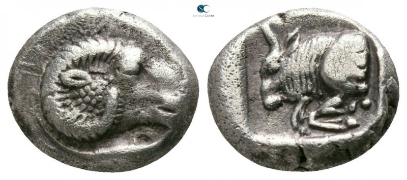 Ionia. Uncertain mint circa 450-400 BC. 
Hemidrachm AR

9mm., 1,86g.

Head ...