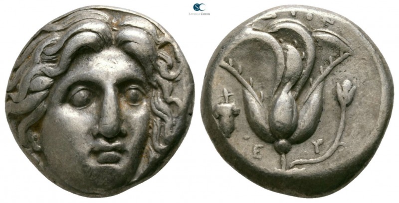 Islands off Caria. Rhodos circa 305-275 BC. 
Didrachm AR

16mm., 6,70g.

He...