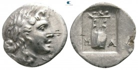Lycia. Masikytes. Lycian League circa 48-42 BC. Hemidrachm AR