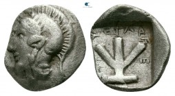 Dynasts of Lycia. Uncertain mint. Kherei 440-410 BC. Hemiobol AR or 1/12 Stater AR