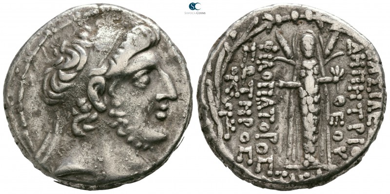 Seleukid Kingdom. Damascus. Demetrios III Eukairos 97-87 BC. Dated SE 217=96/5 B...