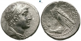 Seleukid Kingdom. Tyre. Demetrios II Nikator, first reign 146-138 BC. Dated year 167=146/5 BC. Tetradrachm AR