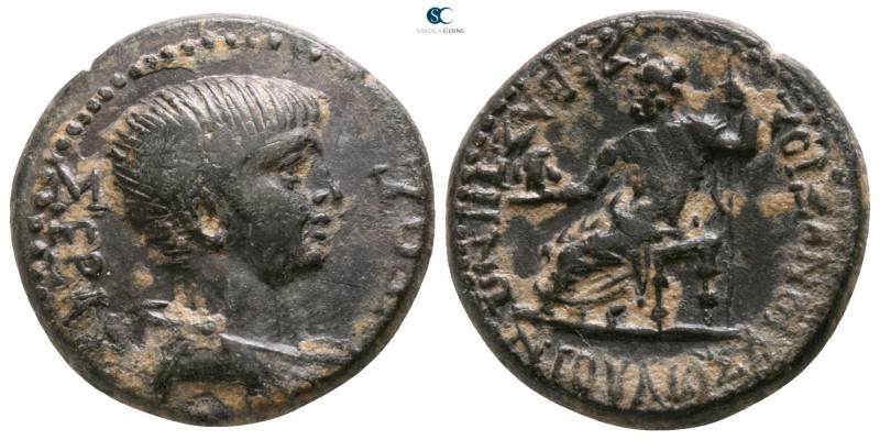 Phrygia. Sebaste. Nero AD 54-68. ΙΟΥΛΙΟΣ ΔΙΟΝΥΣΙΟΣ (Iulios Dionysios), magistrat...