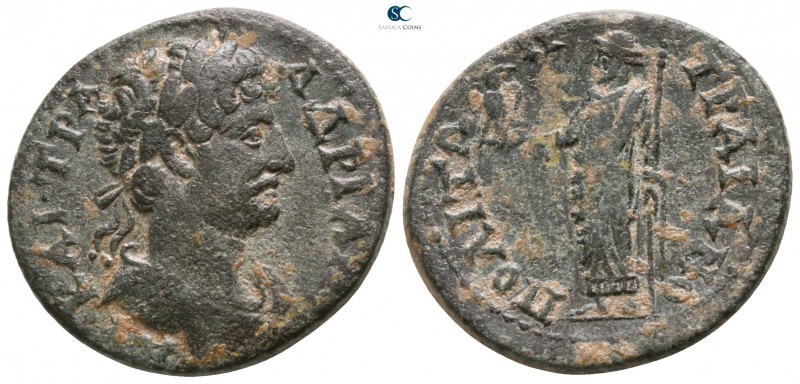 Phrygia. Traianopolis . Hadrian AD 117-138. 
Bronze Æ

22mm., 6,66g.

[AV] ...