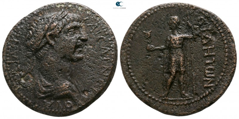 Pamphylia. Side . Trajan AD 98-117. 
Bronze Æ

23mm., 9,49g.

ΚΑΙСΑΡ ΝΕΡ-ΟΥ...