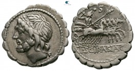 L. Scipio Asiagenus 103 BC. Rome. Serratus AR