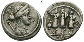 Faustus Cornelius Sulla 56 BC. Rome. Denarius AR