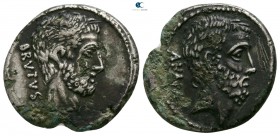 Q. Servilius Caepio (M. Junius) Brutus 54 BC. Rome. Fourreè Denarius