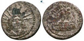 L. Mussidius T. f. Longus 42 BC. Rome. Fourreè Denarius