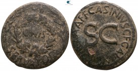 Augustus 27 BC-AD 14. C. Asinius Gallus, moneyer. Rome. Sestertius Æ