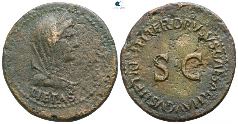 Drusus, son of Tiberius AD 19-23. Struck under Tiberius, AD 14-37. Rome
Dupondi...