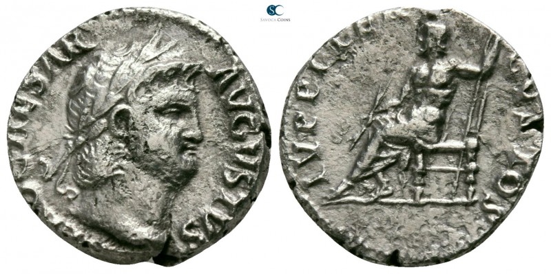 Nero AD 54-68. Struck AD 64-65. Rome
Denarius AR

15mm., 2,88g.

NERO CAESA...