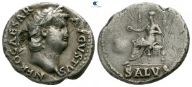 Nero AD 54-68. Struck circa AD 65-66. Rome. Denarius AR