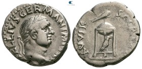 Vitellius AD 69. Struck 19 April-20 December 69. Rome. Denarius AR
