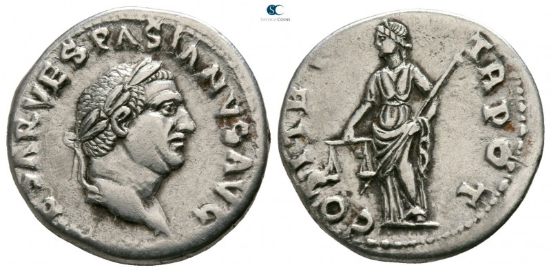 Vespasian AD 69-79. Struck AD 69-71. Rome
Denarius AR

17mm., 3,12g.

[IMP ...