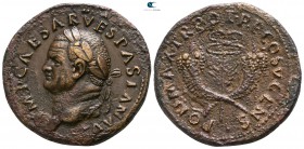 Vespasian AD 69-79. Struck AD 74. Rome. Dupondius Æ
