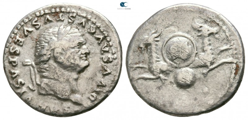 Divus Vespasianus AD 79. Died AD 79. Struck under Titus, AD 80/1. Rome
Denarius...