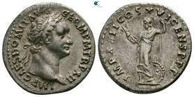 Domitian AD 81-96. Struck AD 92-93. Rome. Denarius AR