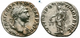 Trajan AD 98-117. Struck circa AD 108-109. Rome. Denarius AR