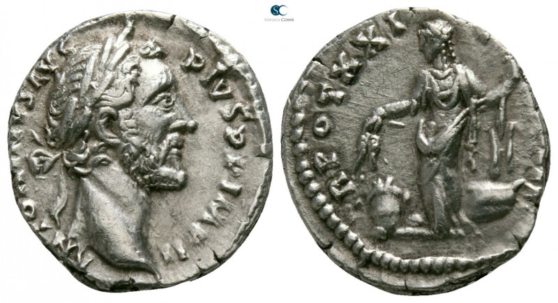 Antoninus Pius AD 138-161. Struck AD 157-158. Rome
Denarius AR

15mm., 3,02g....