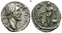 Antoninus Pius AD 138-161. Struck  AD 157-158. Rome. Denarius AR