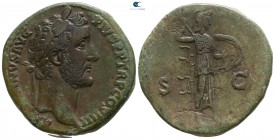 Antoninus Pius AD 138-161. Struck AD 145-161. Rome. Sestertius Æ