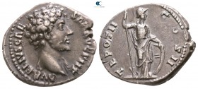 Marcus Aurelius as Caesar AD 139-161. Struck AD 147-148. Rome. Denarius AR