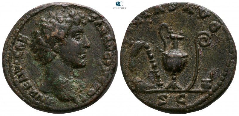 Marcus Aurelius as Caesar AD 139-161. Struck AD 142. Rome
As Æ

25mm., 12,83g...