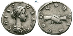 Crispina, wife of Commodus AD 178-191. Struck AD 178-182. Rome. Denarius AR
